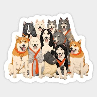 Japanese Dogs: For Dog Lovers Sticker